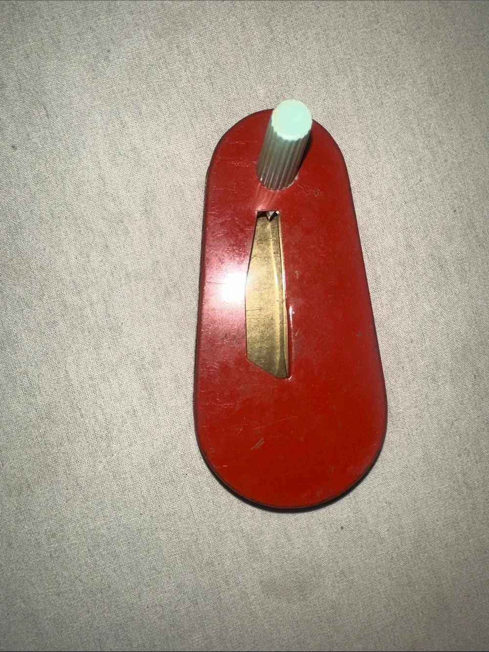 Vintage Collectible Yellow Vintage-Style Harmonica Spinner Toy